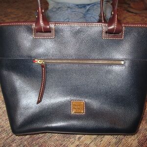 Dooney & Bourke Navy Zip Tote